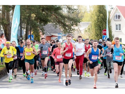 Reklaminės vėliavos Birštone vykusiame bėgime